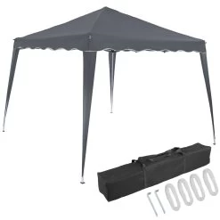 Faltpavillon Capri - Popup Schwarz 3x3m -Gartenmöbel Und Dekoration Geschäft 03c32b4ea63b826f0ebdfd6e606fb1c9 a de 106521g21 1