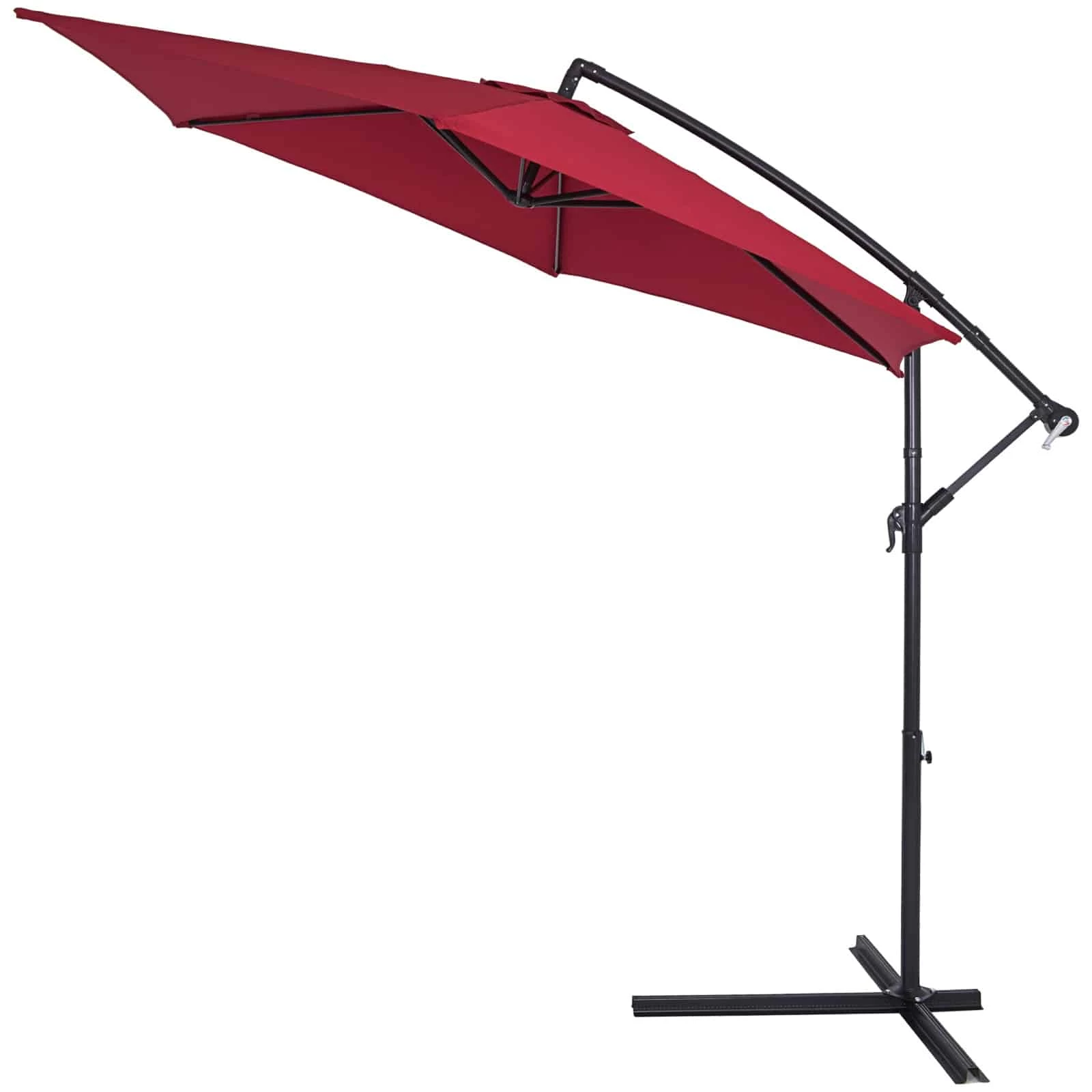 Ampelschirm Rot Alu Ø300cm UV-Schutz 50+ 12 Ampelschirm Rot Alu Ø300cm UV-Schutz 50+ – Bild 10