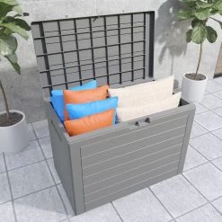 Auflagenbox Lille Grau 190L -Gartenmöbel Und Dekoration Geschäft 05791ba3d9a4673f635ff0523315402a de 108982d 4 1