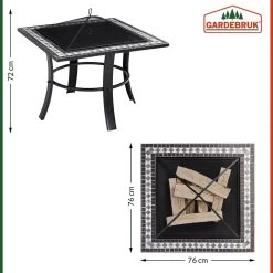 Feuerstelle Mosaik Runedak 76x76cm -Gartenmöbel Und Dekoration Geschäft 067a51714c1d9e1f7d47520639f62bff de 107790d 15