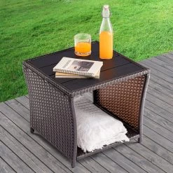 Polyrattan Beistelltisch Vedis Braun 45x45x40cm 15 Polyrattan Beistelltisch Vedis Braun 45x45x40cm -Gartenmöbel Und Dekoration Geschäft 0794a2e060dbb42084cd506933fefdef de 109509d 12 1