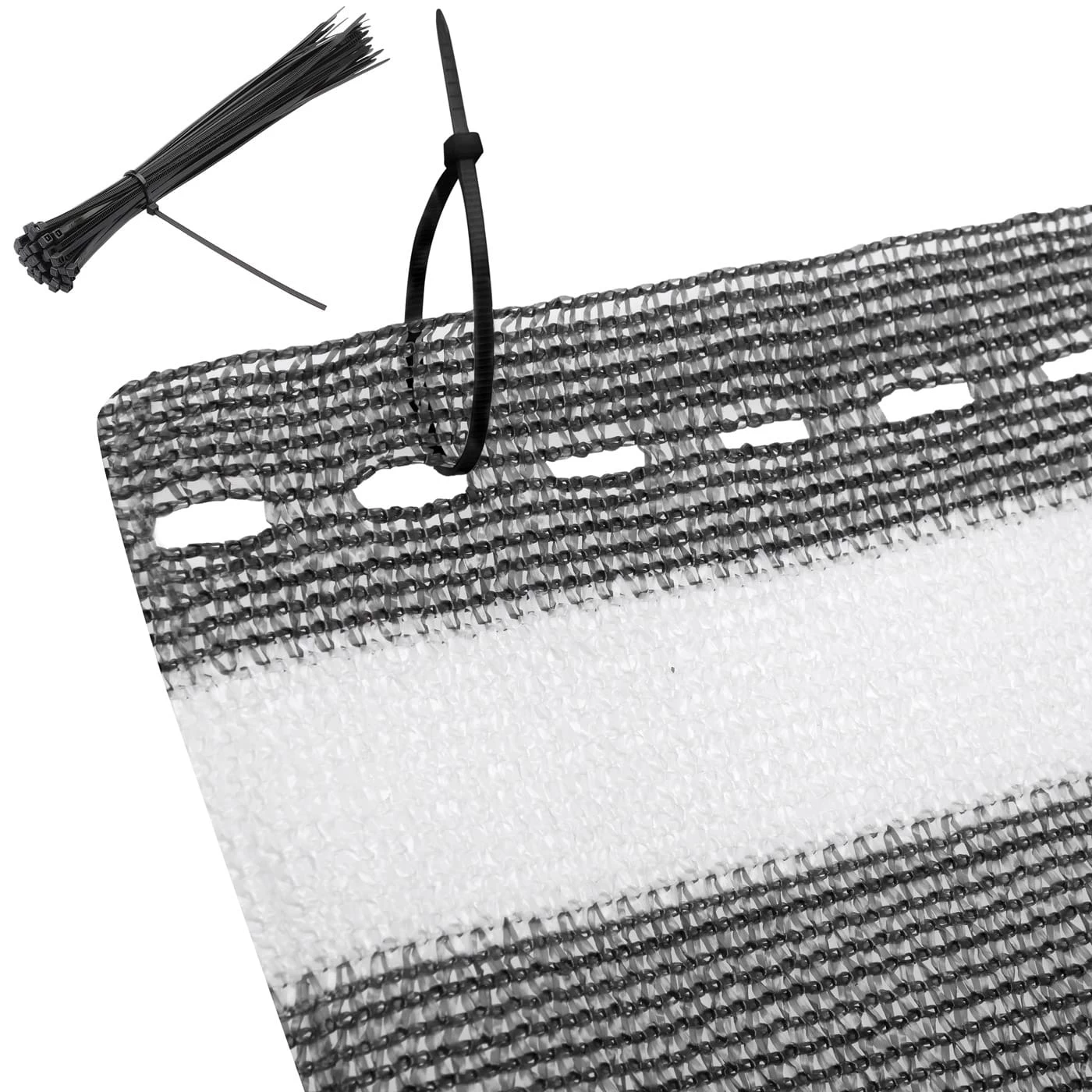 Balkonsichtschutz Grau/Weiß 1x10m 10 Balkonsichtschutz Grau/Weiß 1x10m – Bild 8
