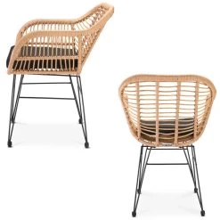 Polyrattan Garten-Sitzgruppe Bali 3-tlg. Natur/Schwarz -Gartenmöbel Und Dekoration Geschäft 0a475313ae9376a31293bcfb4587ddab de 108348d 10 1