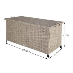 Polyrattan Auflagenbox Creme 122x56x61cm Rollen -Gartenmöbel Und Dekoration Geschäft 0c82491124e8ac112b35aff4931ca431 de 106707d 9 2