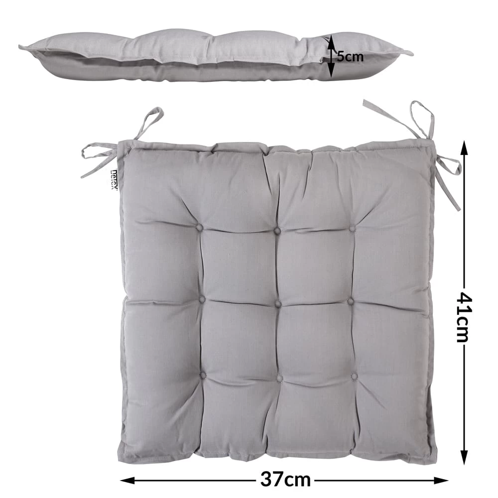 Sitzkissen 4er-Set Cozy Grau 5 Sitzkissen 4er-Set Cozy Grau – Bild 3