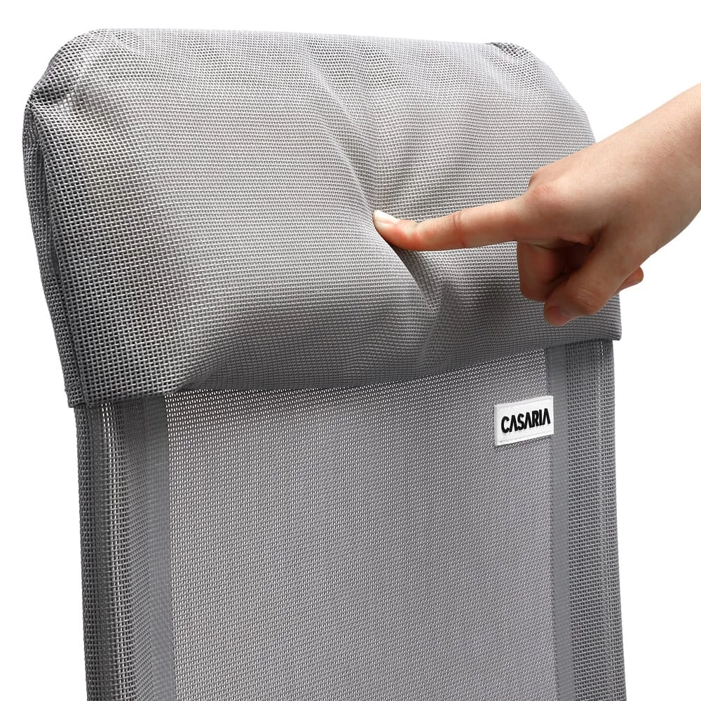 Gartenstuhl 4er-Set Silber Alu 11 Gartenstuhl 4er-Set Silber Alu – Bild 9