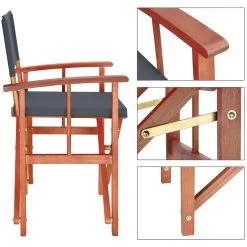 Regiestuhl Cannes Anthrazit Eukalyptus FSC®-zertifiziert -Gartenmöbel Und Dekoration Geschäft 0ed3569875ce3e4343d31c5a14e402dc de 106816d 2 1