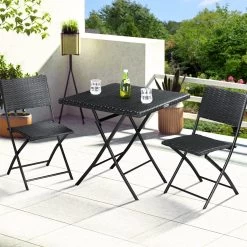 Polyrattan Gartensitzgruppe 3-tlg. Schwarz -Gartenmöbel Und Dekoration Geschäft 0f71767057d54f8895eb466fc08da140 de 108669d 4 1
