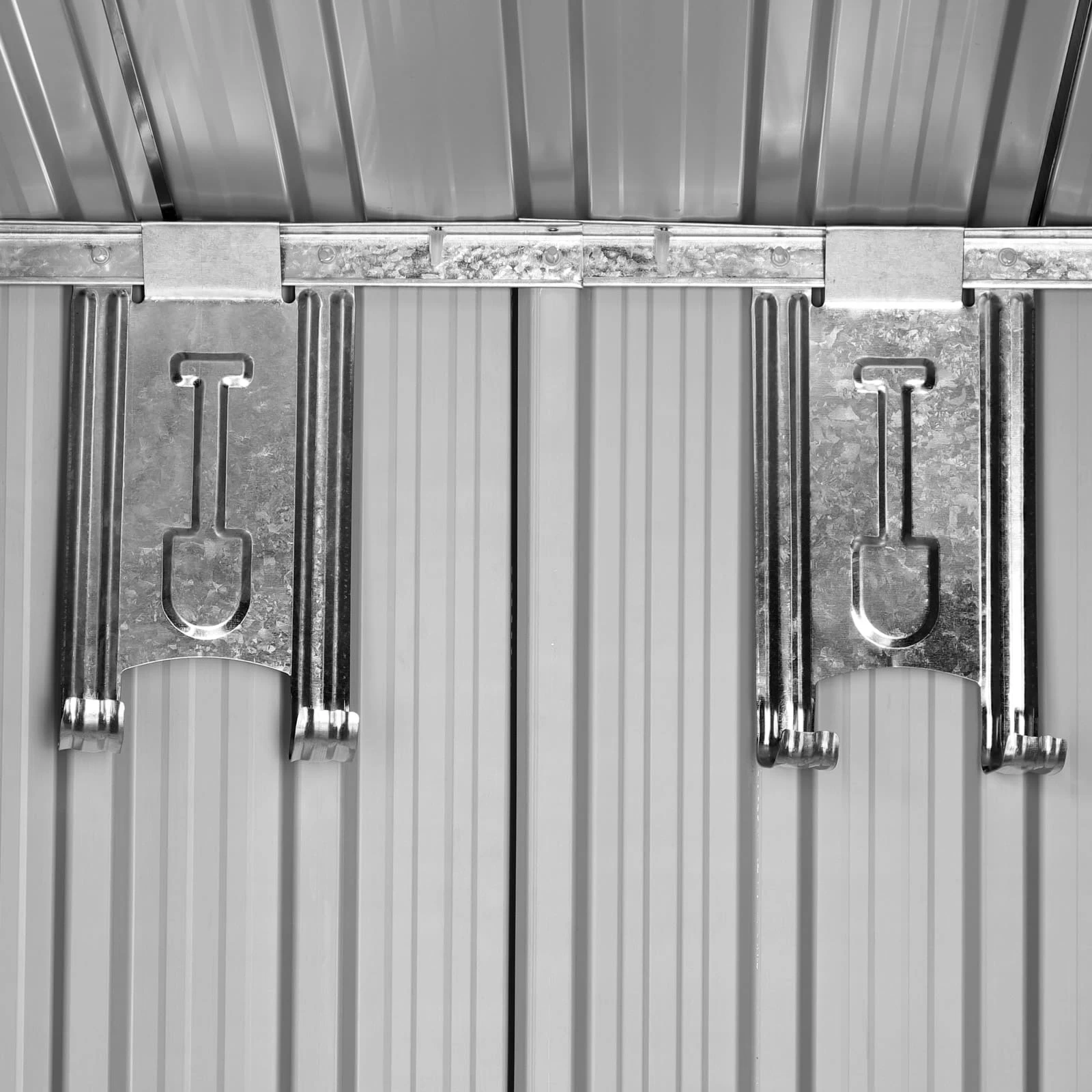 Geräteschuppen Anthrazit Metall 181x162x86cm 6 Geräteschuppen Anthrazit Metall 181x162x86cm – Bild 4