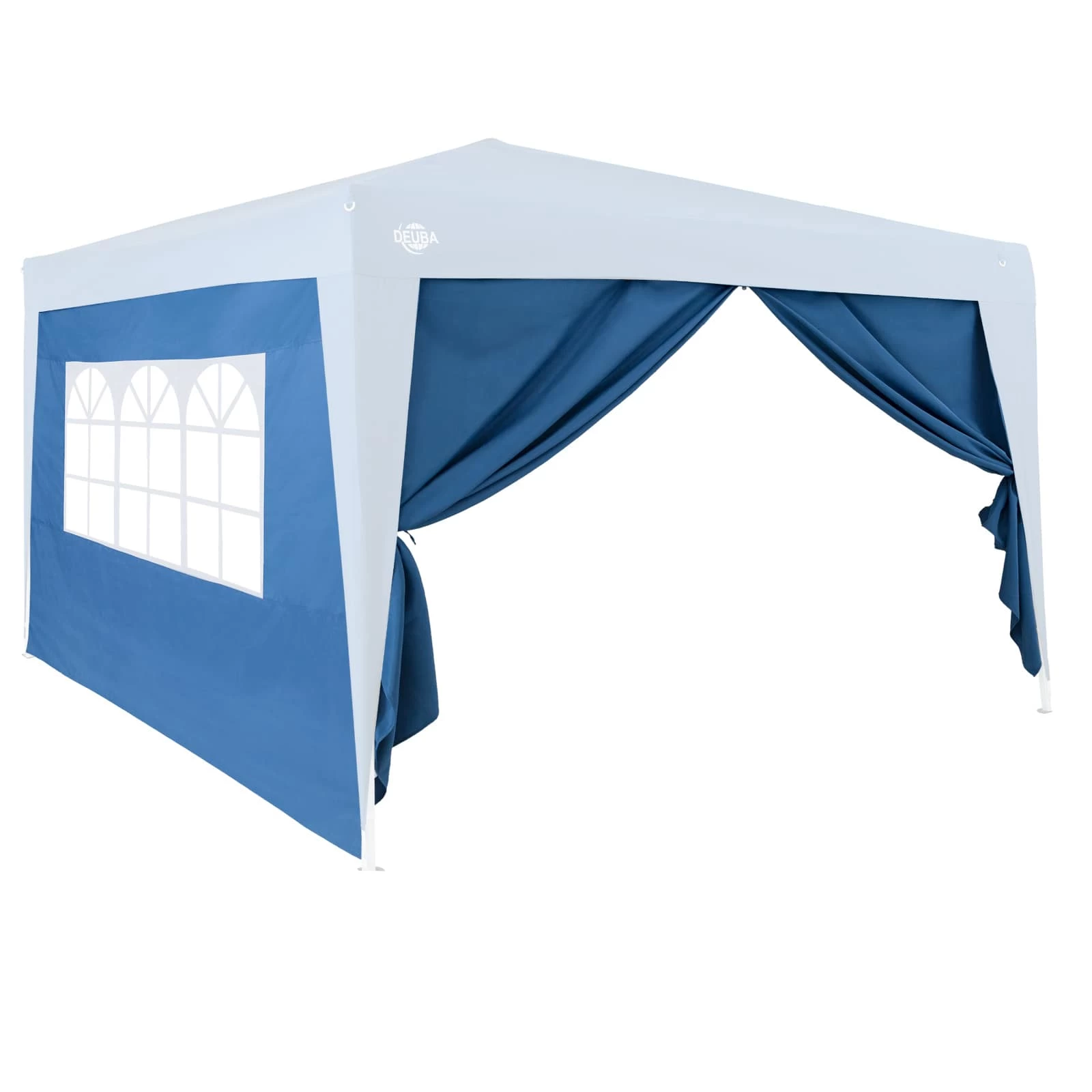 Seitenwände Faltpavillon 2er-Set Blau 3x2m 3 Seitenwände Faltpavillon 2er-Set Blau 3x2m
