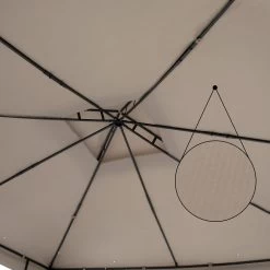 Pavillon Lorca Taupe 3x3m -Gartenmöbel Und Dekoration Geschäft 125121a123b9b6508ec79f450b8ca867 de 108723d 3 1