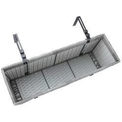 Polyrattan Blumenkasten 2er-Set Grau -Gartenmöbel Und Dekoration Geschäft 1291af70df655a477cc72764b5fa121a de 108646d 3