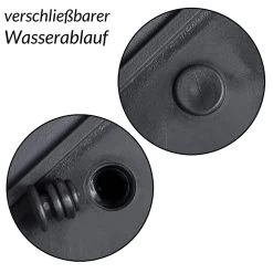 Blumenkasten Acapulco 2er-Set Schwarz 36x36x40cm -Gartenmöbel Und Dekoration Geschäft 153cbbbbf624095a94012266f9948283 de 108061d 6