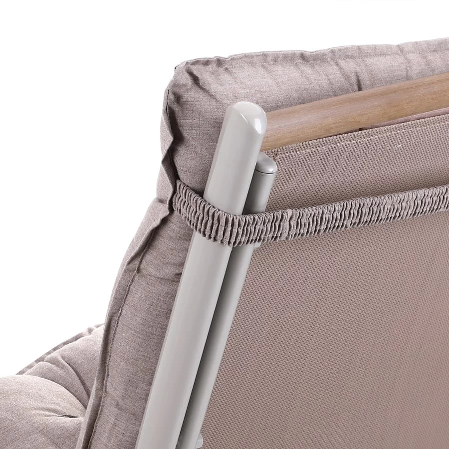 Sitzauflagen 2er-Set Creme Meliert 116x57x7cm 10 Sitzauflagen 2er-Set Creme Meliert 116x57x7cm – Bild 8