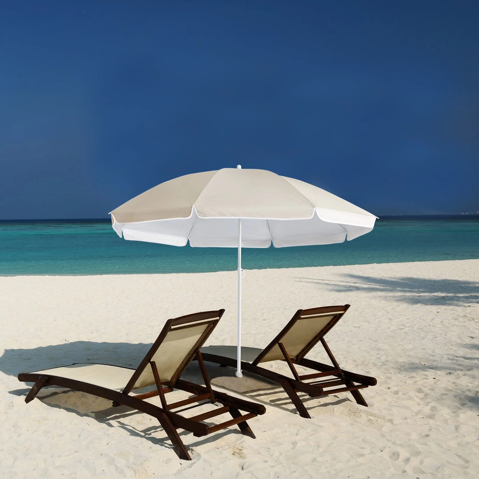 Sonnenschirm Cyprus Beige 180cm Neigefunktion 9 Sonnenschirm Cyprus Beige 180cm Neigefunktion – Bild 7