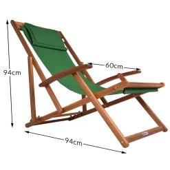 Sonnenliege Grün Akazienholz 94x60x94cm -Gartenmöbel Und Dekoration Geschäft 197a9bea26341685307a8c436823c0fd de 100487d 4