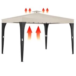 Polyrattan Pavillon Schwarz/Creme 3x4m 18 Polyrattan Pavillon Schwarz/Creme 3x4m -Gartenmöbel Und Dekoration Geschäft 1e7de0aa64b67f486a8b8a035315886b de 992858d 7 1