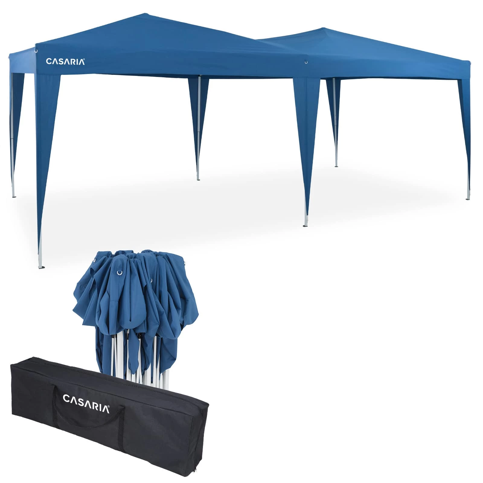 Faltpavillon Blau 3x6m UV-Schutz 50+ 3 Faltpavillon Blau 3x6m UV-Schutz 50+
