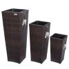 Polyrattan Blumentopf 3-tlg. Braun 1 Polyrattan Blumentopf 3-tlg. Braun -Gartenmöbel Und Dekoration Geschäft 22c1b80021f1d8e6ec930a993e328396 a de 106645g20 1