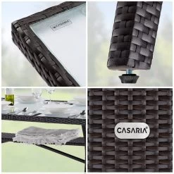 Polyrattan Gartentisch Takeo Braun 190x90x74cm Glas -Gartenmöbel Und Dekoration Geschäft 2682c4c68e2bf2907cac2084bd52abc1 de 995693d 07 1