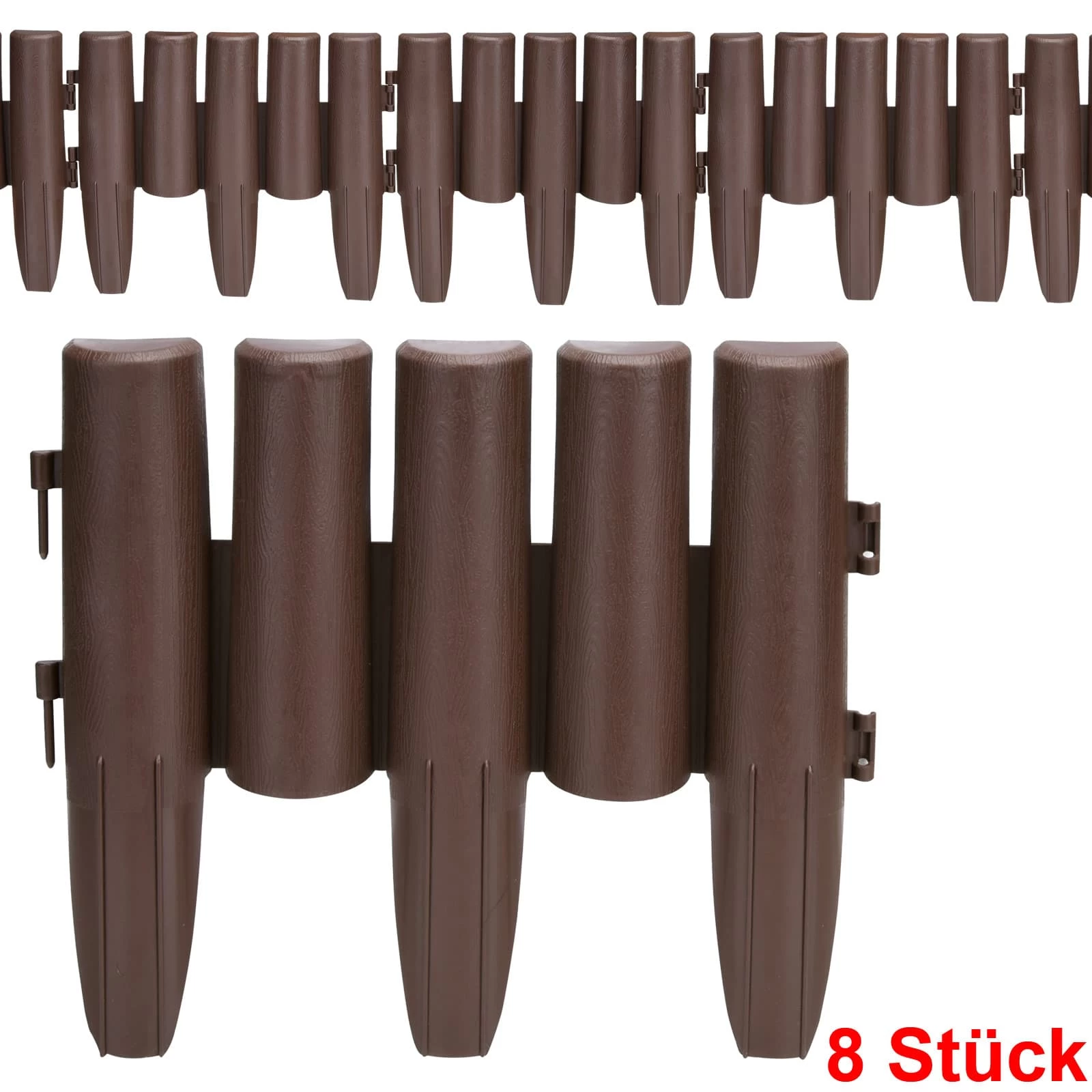 Beeteinfassung Braun 2,24m 4 Beeteinfassung Braun 2,24m – Bild 2