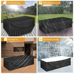 Abdeckung Sitzgruppe Anthrazit 308x138x89cm -Gartenmöbel Und Dekoration Geschäft 26fea109f159d251ed337fba2ce7ccfe de 108652d 10 1