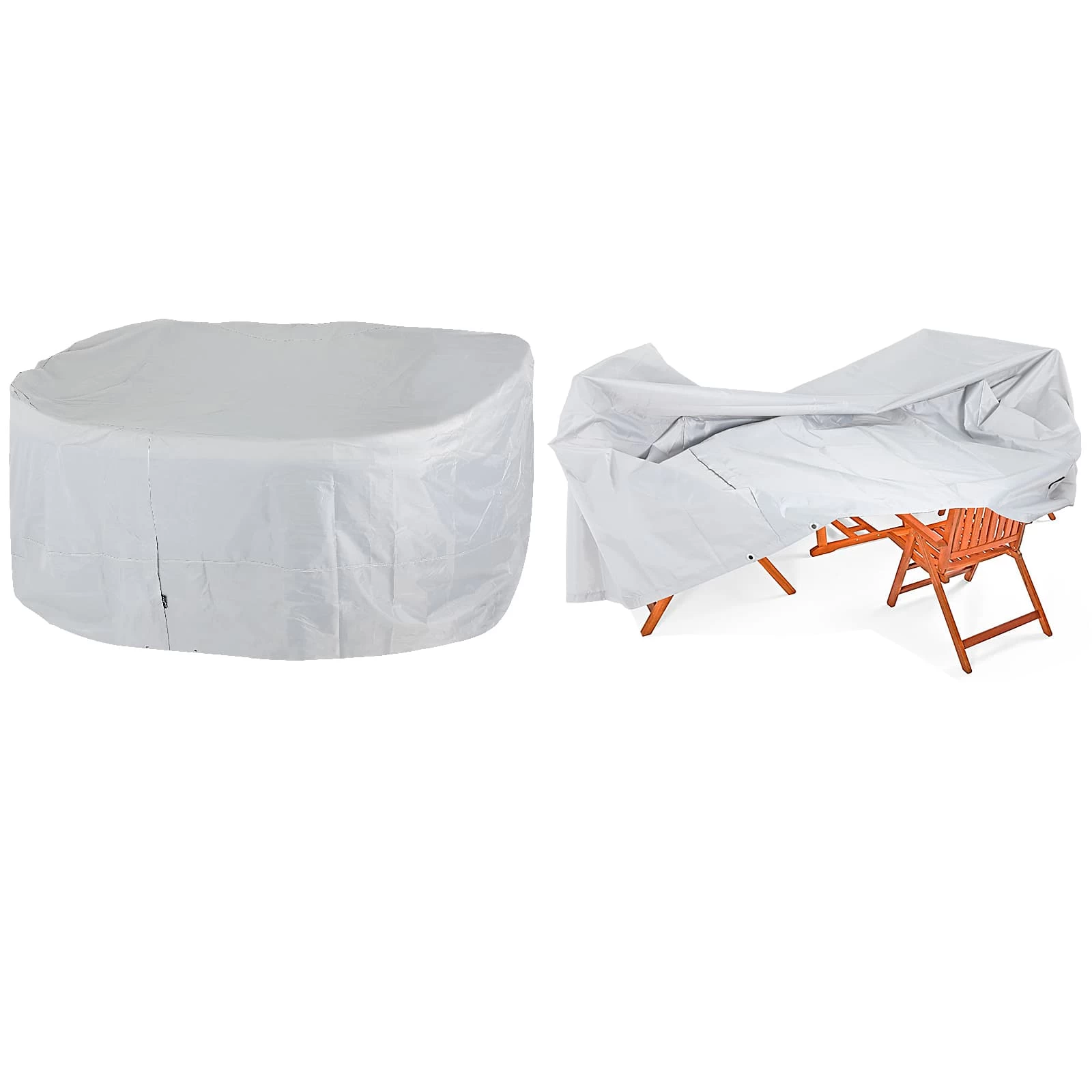 Abdeckung Sitzgarnitur Vanamo Silber 420D Oxford 242x162x100cm 3 Abdeckung Sitzgarnitur Vanamo Silber 420D Oxford 242x162x100cm