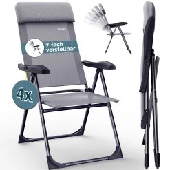Gartenstuhl 4er-Set Grau Alu Klappbar 17 Gartenstuhl 4er-Set Grau Alu Klappbar -Gartenmöbel Und Dekoration Geschäft 273941cde08087ac463c83368659924e 01 1 109579 on fs m amz high de 1
