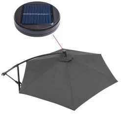 LED Solar Ampelschirm Mali Anthrazit Ø330cm -Gartenmöbel Und Dekoration Geschäft 273d8460876358382dd0ad2ac595f0cd de 107013d 7 1 1
