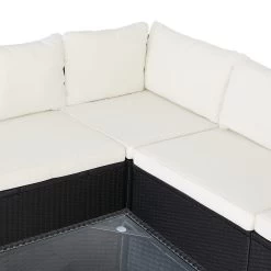 Polyrattan Ecklounge XXL Schwarz/Creme Inkl. Kissen 14 Polyrattan Ecklounge XXL Schwarz/Creme Inkl. Kissen -Gartenmöbel Und Dekoration Geschäft 28409f5e82a73e5b683f8a8068873bdc de 995172d 3 1 1