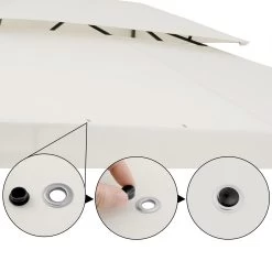 Pavillon Elda Creme XXL 3x4m -Gartenmöbel Und Dekoration Geschäft 2f711f8db17c3e68a0f386423078244e de 994667d 5 1