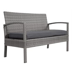 Polyrattan Garten-Sitzgruppe 4-tlg. Grau/Anthrazit -Gartenmöbel Und Dekoration Geschäft 2fe4e861b1bc19f6f6a5b7525eddbecd de 108685d 9 1