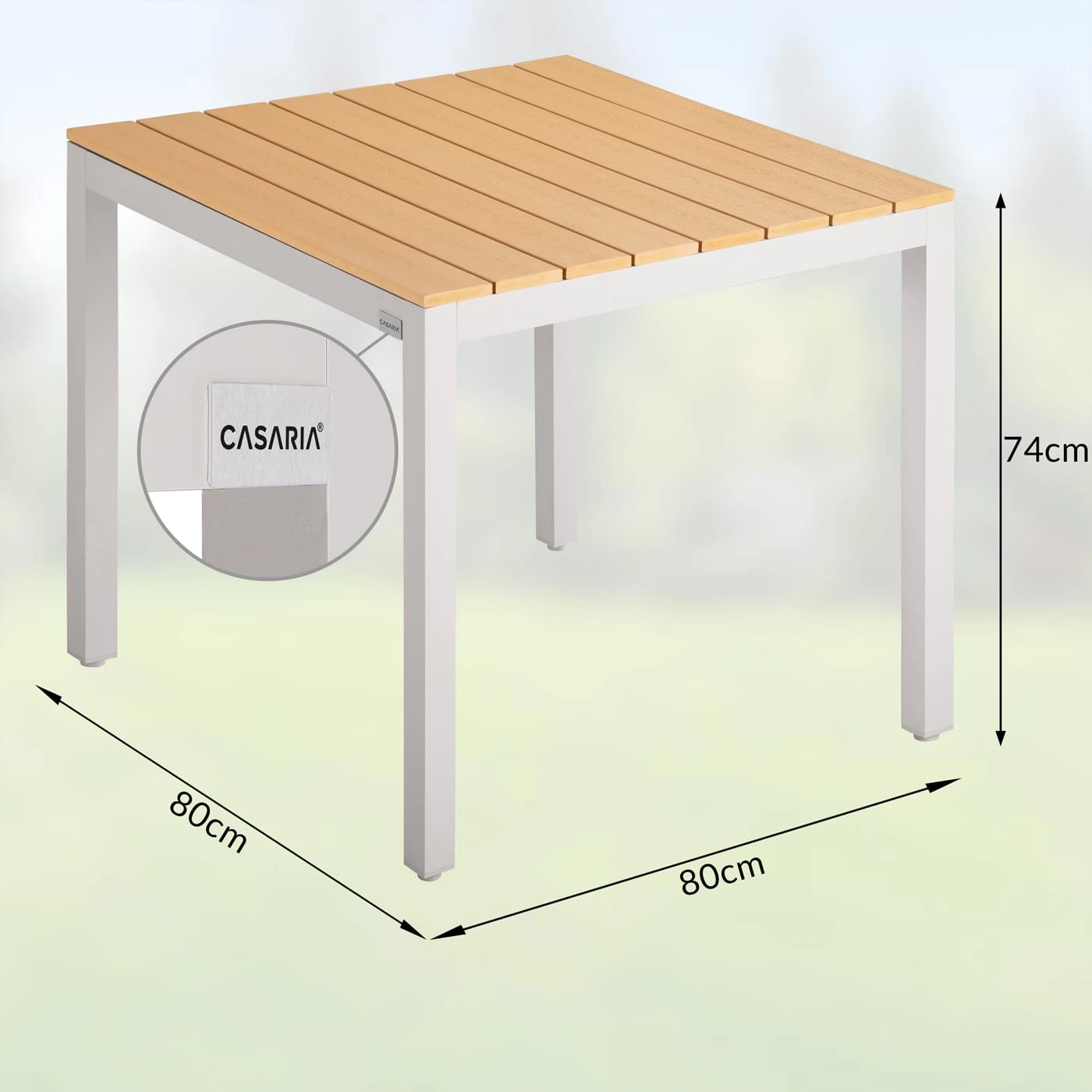Garten-Sitzgruppe Bern 5-tlg. Creme Alu WPC 8 Garten-Sitzgruppe Bern 5-tlg. Creme Alu WPC – Bild 6