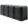 Komposter Schwarz 1600L 261x72x83cm