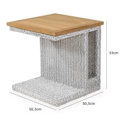 Polyrattan Beistelltisch Havanna Weiß/Grau -Gartenmöbel Und Dekoration Geschäft 305862d3004dfafdec7dbc29c4d3c720 de 180058d 1 1