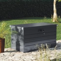 Abschließbare Auflagenbox Anthrazit 360L Metall -Gartenmöbel Und Dekoration Geschäft 31f6295d0de462bdc43eac6933878d83 de 108138d 12