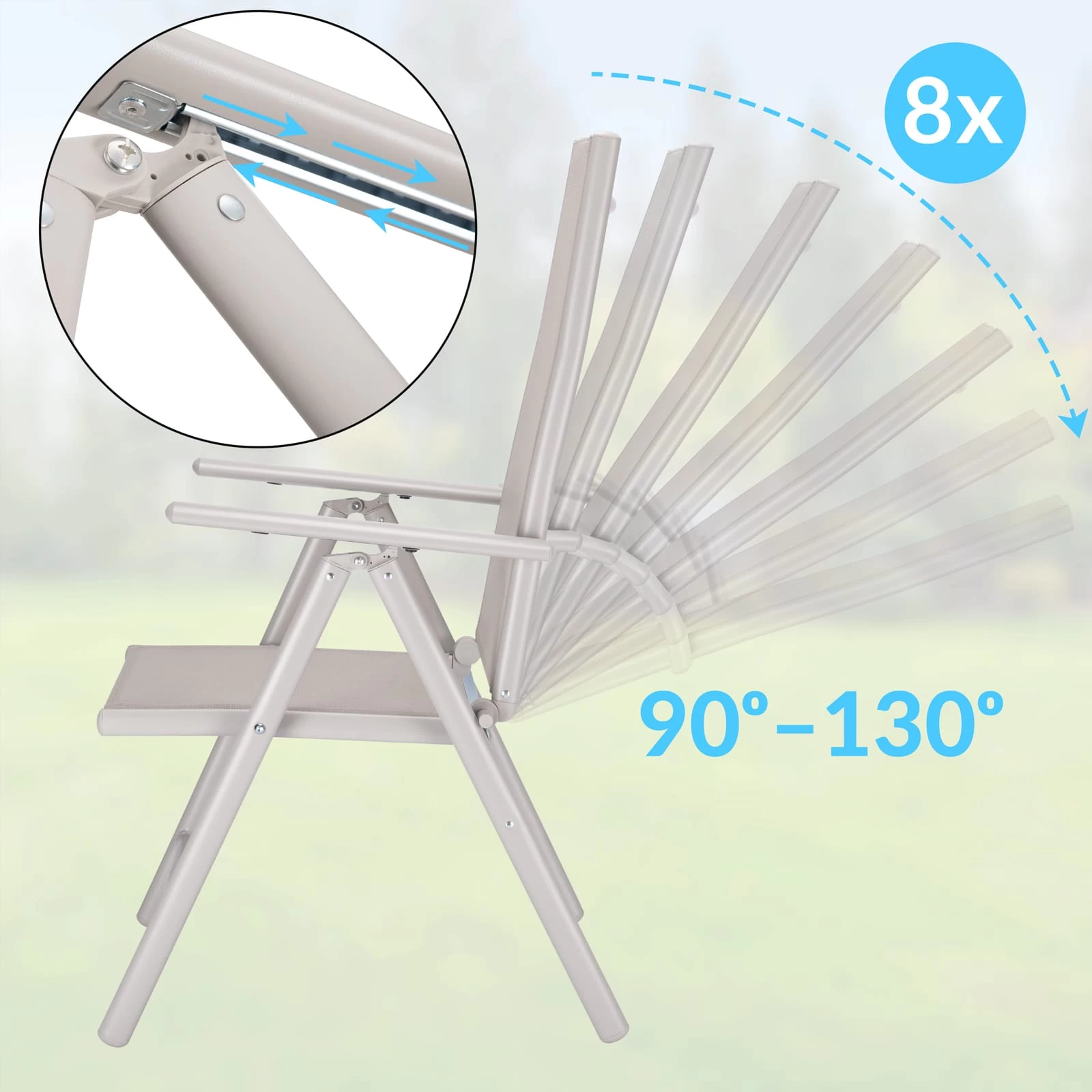 Garten-Sitzgruppe Bern 5-tlg. Creme Alu WPC 4 Garten-Sitzgruppe Bern 5-tlg. Creme Alu WPC – Bild 2