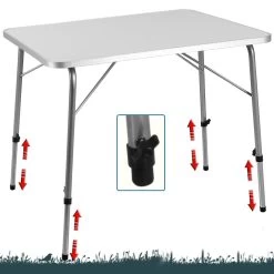 Gartentisch Silber Alu 80x54x50/69cm Klappbar -Gartenmöbel Und Dekoration Geschäft 33115776795cf64b1f69b97a79cdb538 de 101446g3 1