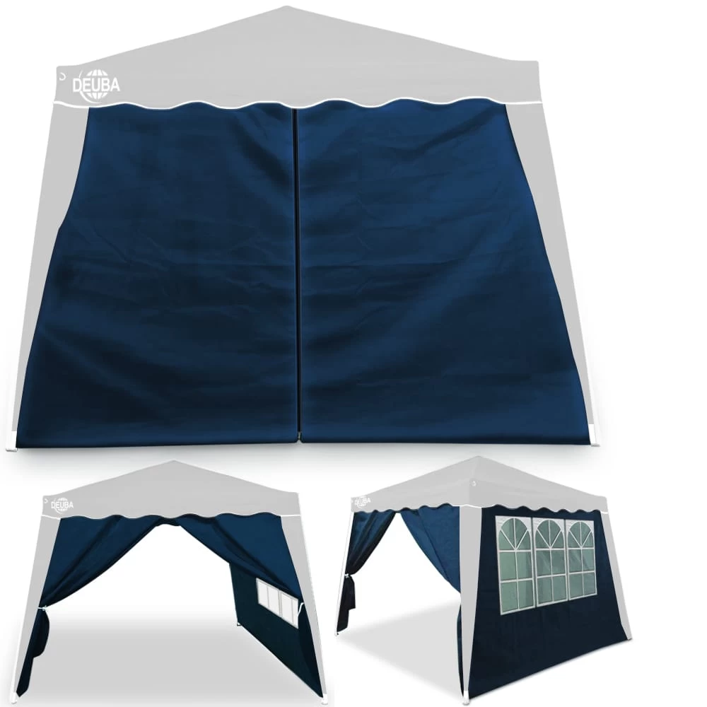 Seitenwand Faltpavillon Capri 2er-Set Blau 3x3m 3 Seitenwand Faltpavillon Capri 2er-Set Blau 3x3m