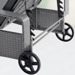 Polyrattan Sonnenliege Grau/Anthrazit 193x90x43cm -Gartenmöbel Und Dekoration Geschäft 35e0157550e1e9a195206ff979744247 de 995630d 10 1