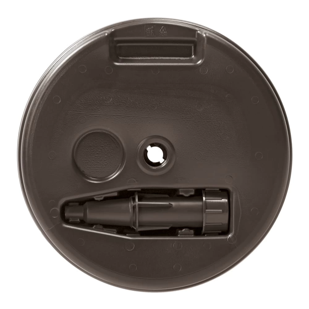 Schirmständer Weiß Polyrattan Optik 39x39x13cm 4 Schirmständer Weiß Polyrattan Optik 39x39x13cm – Bild 3