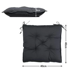 Sitzkissen 4er-Set Anthrazit 40x40x8cm -Gartenmöbel Und Dekoration Geschäft 3aeab65ee1c2962f75bac47c2efabaec de 108078d 5 1