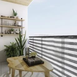 Balkonsichtschutz Grau/Weiß 1,4x10m -Gartenmöbel Und Dekoration Geschäft 3b2d5962a009d41058a78caf483183dd de 881899d 40 3