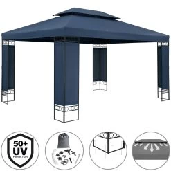Pavillon Elda Blau XXL 3x4m -Gartenmöbel Und Dekoration Geschäft 3b7d27d62fabffac3c6d51877b99ec3b de 994670g 1 1