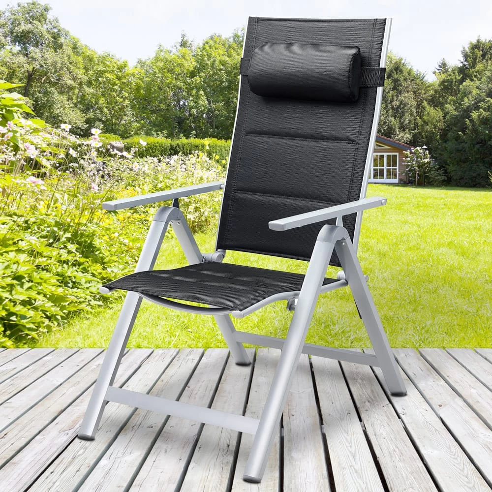 Gartenstuhl Bern Premium 4er-Set Silber Gepolstert 6 Gartenstuhl Bern Premium 4er-Set Silber Gepolstert – Bild 4