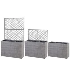 Polyrattan Blumenkasten Mit Rankgitter Grau 14 Polyrattan Blumenkasten Mit Rankgitter Grau -Gartenmöbel Und Dekoration Geschäft 3e52d76ebaa7ac00276cc5ae42a1bc76 de 108645d 1