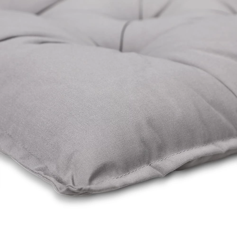 Sitzauflagen 2er-Set Grau 116x57x7cm 6 Sitzauflagen 2er-Set Grau 116x57x7cm – Bild 5