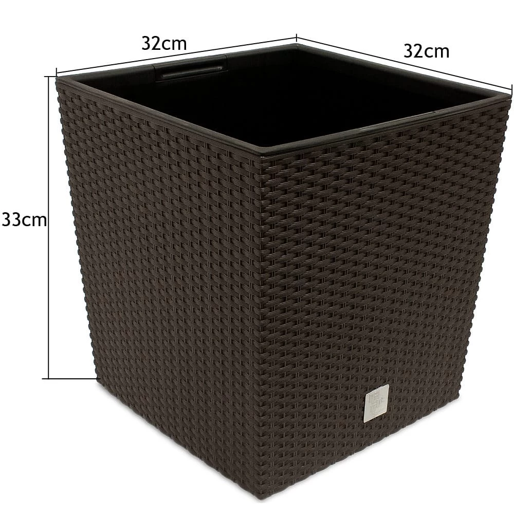 Blumentopf Rato Low 2er-Set Umbra 32x32x33cm 6 Blumentopf Rato Low 2er-Set Umbra 32x32x33cm – Bild 4