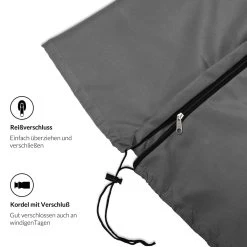 Abdeckung Ampelschirm Anthrazit 3,5m Reißverschluss 16 Abdeckung Ampelschirm Anthrazit 3,5m Reißverschluss -Gartenmöbel Und Dekoration Geschäft 4316763b503e4eec27fe656c77ce15aa de 102714d 6 1