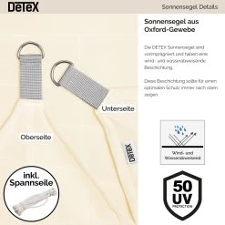 Sonnensegel Oxford Quadrat Creme 3x3m 11 Sonnensegel Oxford Quadrat Creme 3x3m -Gartenmöbel Und Dekoration Geschäft 43fbbee5c9f566173f49a64e4e36ad04 de 881101d 25 1
